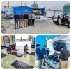 بازدید موسوی رییس دانشگاه فنی و حرفه ای واحد استان هرمزگان به همراه دهقانی رییس آموزشکده فنی و حرفه ای میناب و ترکمانی معاون فرهنگی ودانشجویی از نحوه خدمات رسانی موکب مهارتی فنی و عیب یابی خودروهای بنزینی به زائران اربعین 3