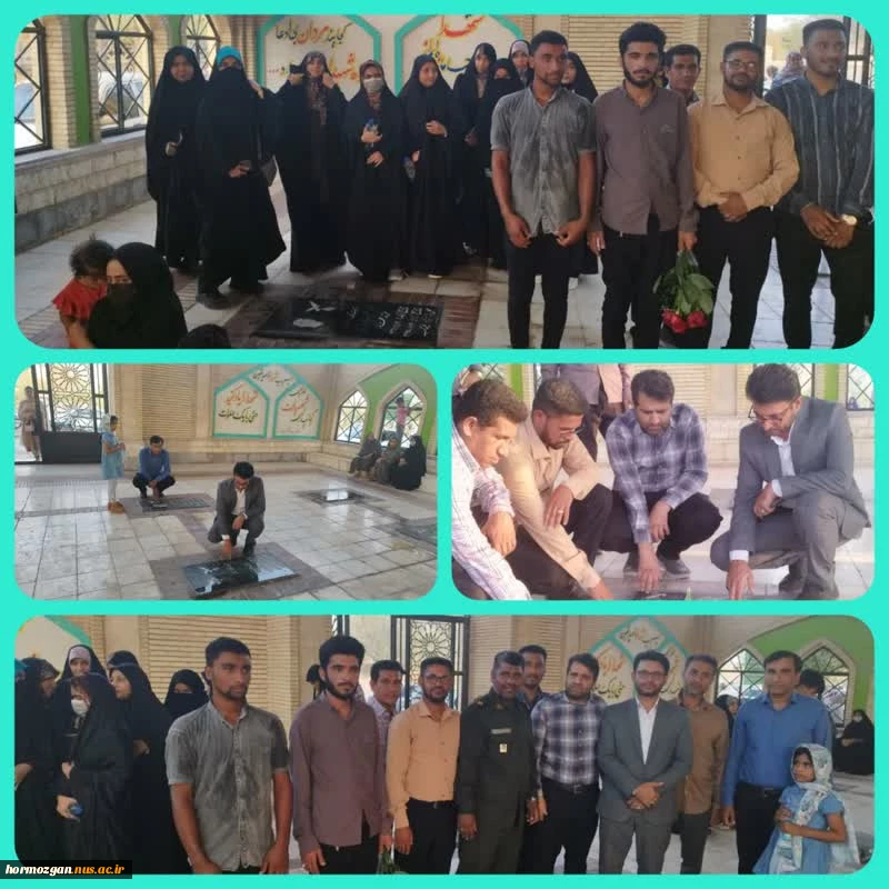 به مناسبت  هفته دفاع مقدس و سال تحصیلی جدید :
 تجدید میثاق با شهدای شهرستان میناب توسط ریاست محترم و کارکنان و دانشجویان آموزشکده میناب 
روز پنج شنبه ۶مهرماه  2