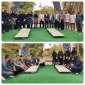 ادای احترام به مقام شامخ شهید مقاومت، سید حسن نصرالله، در گلزار گمنام دانشگاه ملی مهارت استان هرمزگان