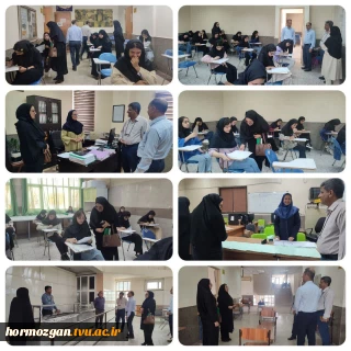 حضور جناب آقای مصلحی رئیس محترم دانشگاه ملی مهارت استان هرمزگان در آموزشکده دختران