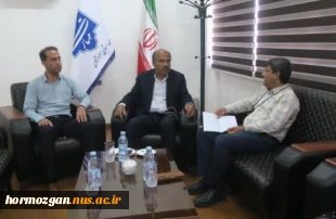 دیدارجناب دکتر سید عبدالکریم هاشمی نماینده محترم مردم شرق هرمزگان در مجلس شورای اسلامی با ریاست محترم دانشگاه ملی مهارت استان هرمزگان 3