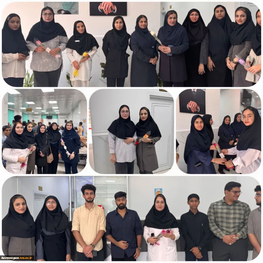 حضور سرپرست آموزشکده ملی مهارت با دانشجویان در بیمارستان حضرت ابوالفضل میناب به مناسبت میلاد حضرت زینب (س) و روز پرستار 2